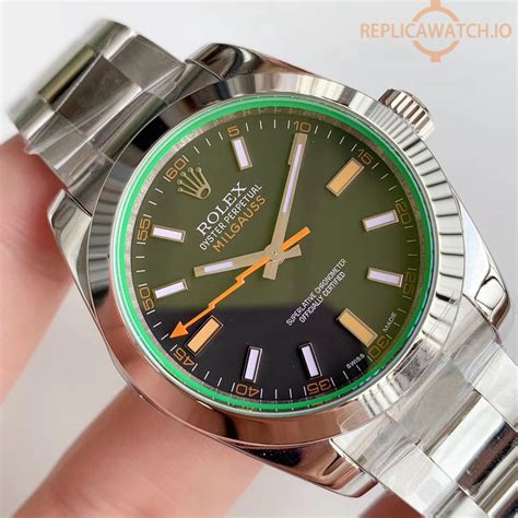 rolex milgauss titan black replica|rolex milgauss 116400 white.